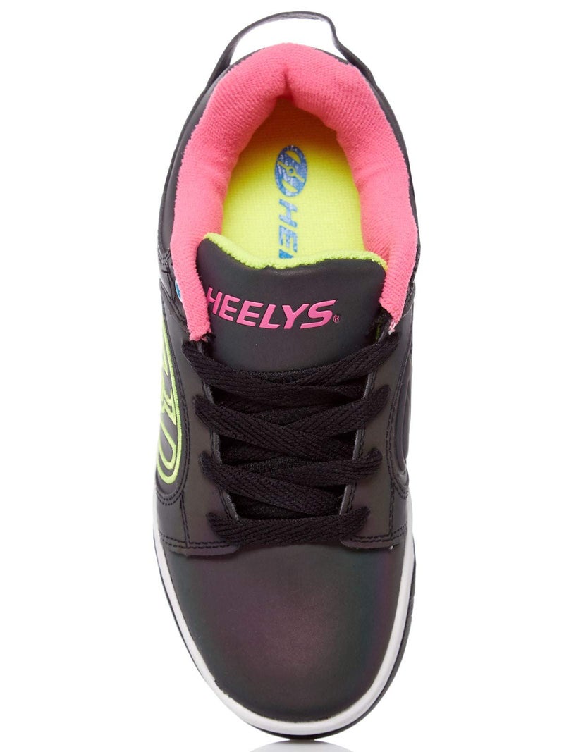 HEELYS Kids Voyager Shoes, Black Reflective/Neon Yellow/Neon Pink, 5 Big Kid US - Image 5
